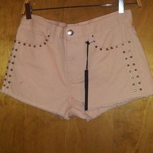 Forever 21 Peach denim cut off shorts Size 28 Med.